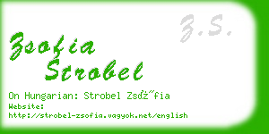 zsofia strobel business card